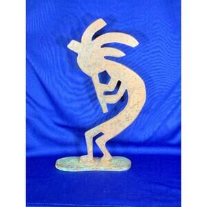 Wrought Iron Rusty Kokopelli Silhouette Metal Art